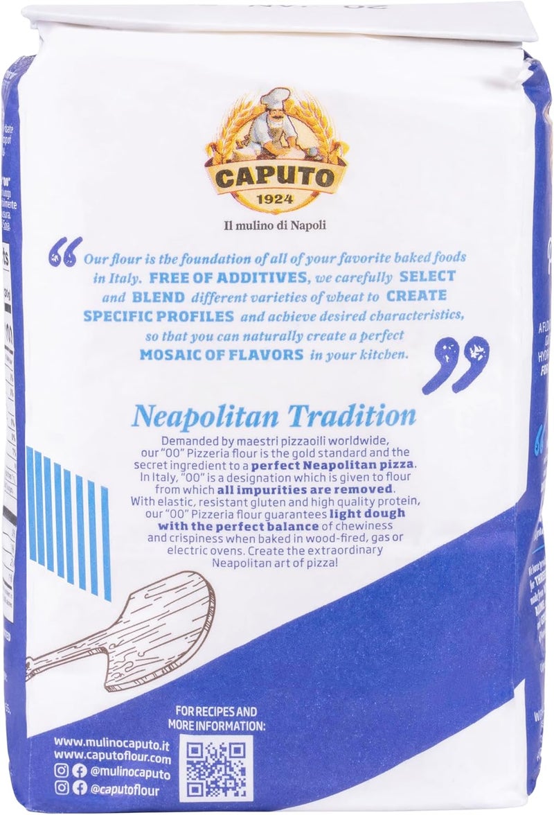 Spicy World Caputo Pizzeria 00 Flour - 2.2 LB Pack of 2 - Image 4
